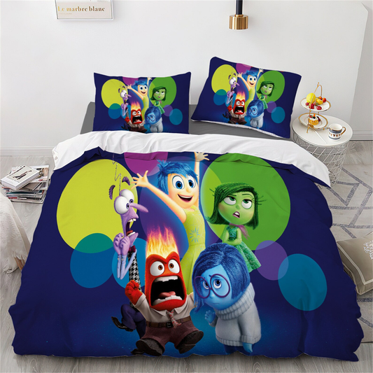 Inside Out Bedding Set DN All Emotions Inside Out Duvet Covers Colorful Unique Gift