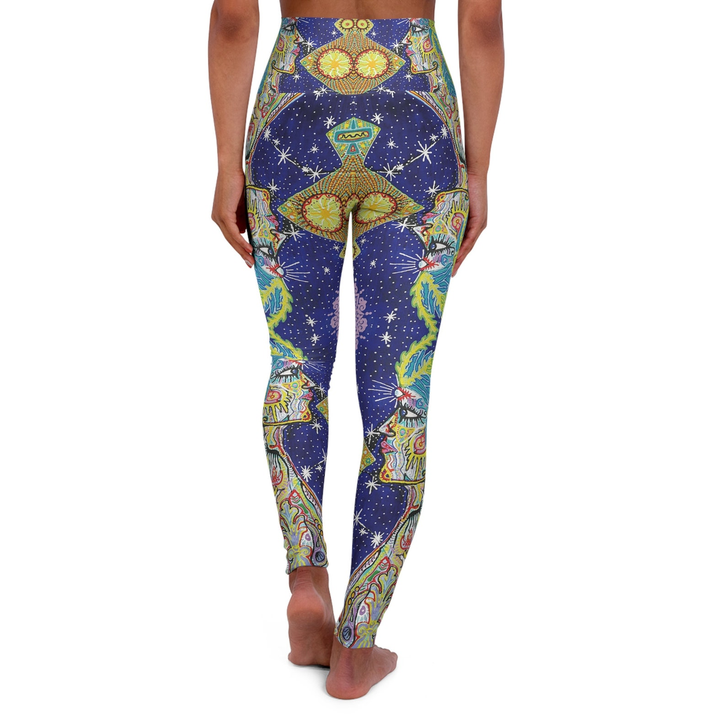 Hippie Leggings Psychedelic Women Mandala Pattern High Waisted Legging Colorful For Women