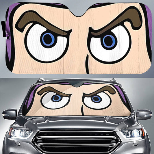 Toy Story Car Sun Shade Toy Story Buzz Lightyear Face Winshield Sun Shade Pink Purple