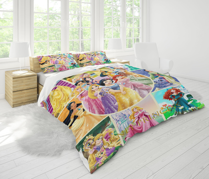 DN Bedding Set All DN Princesses Graphic Duvet Covers Colorful Unique Gift