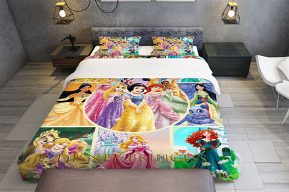 DN Bedding Set All DN Princesses Graphic Duvet Covers Colorful Unique Gift