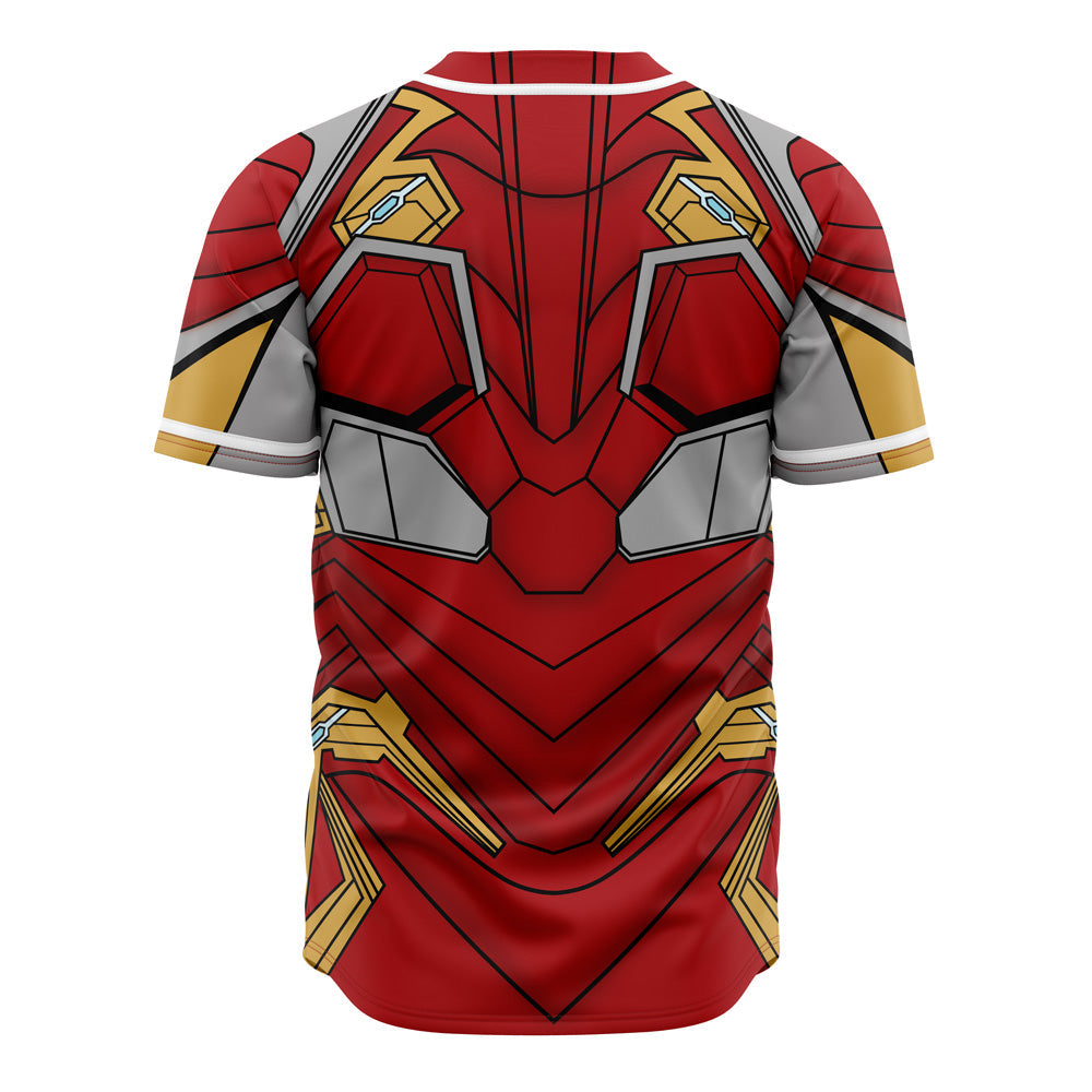 Marvel Jersey Marvel Hero Avengers Iron Man Suit Costume Red Yellow Jersey Shirt Iron Man Baseball Jersey Marvel Baseball Jersey For Men