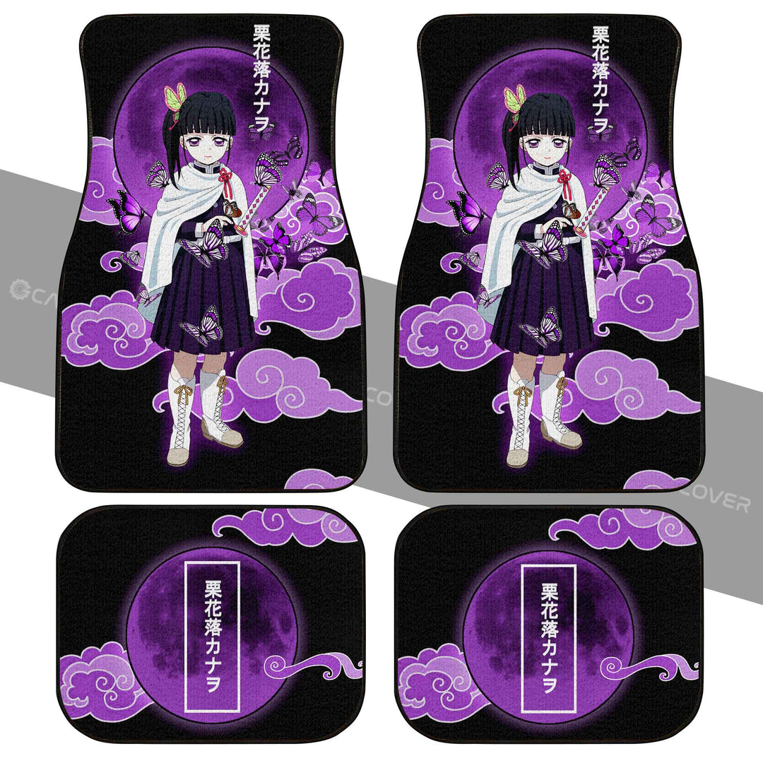Demon Slayer Car Mats Kanao Demon Slayer Moonlight Car Floor Mats