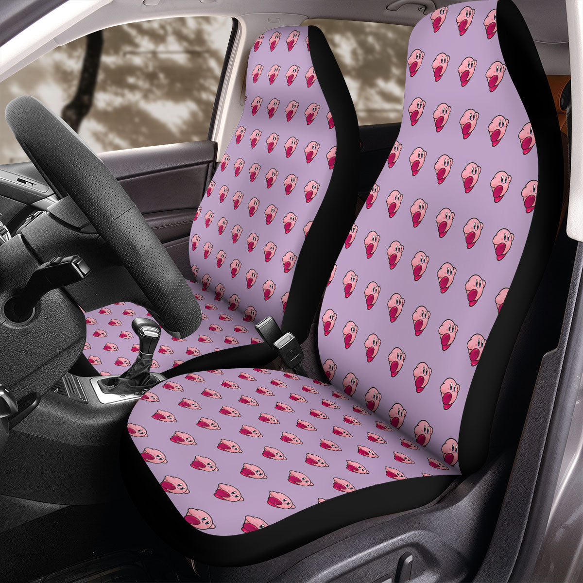 Kirby Car Seat Covers Kirby Cute Character Pattern Seat Covers Pink