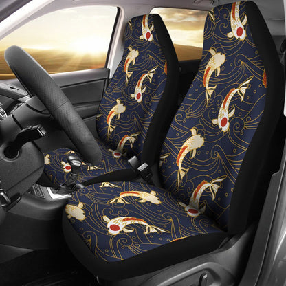 Japanese Car Seat Covers Japanese Koi Fish Pattern Seat Covers Black Yellow