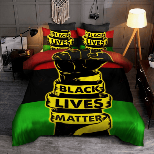 BLM Bedding Set Black Live Matter Number One Duvet Covers Colorful Unique Gift