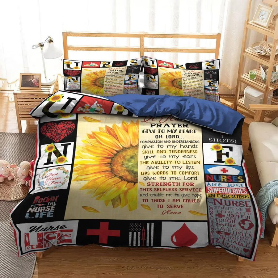 Nurse Bedding Set Nurses Are Just Superheroes Duvet Covers Colorful Unique Gift