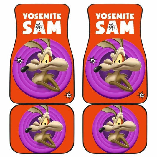 Looney Tunes Car Floor Mats Yosemite Sam And Wile E Coyote Graphic Car Mats