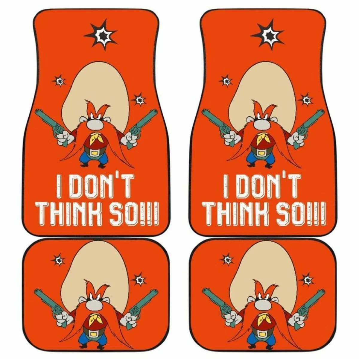 Looney Tunes Car Floor Mats Looney Tunes Yosemite Sam I Don't Think So Car Mats