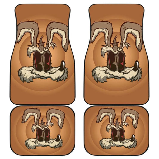 Looney Tunes Car Floor Mats Looney Tunes Weird Face Wile E Coyote Car Mats