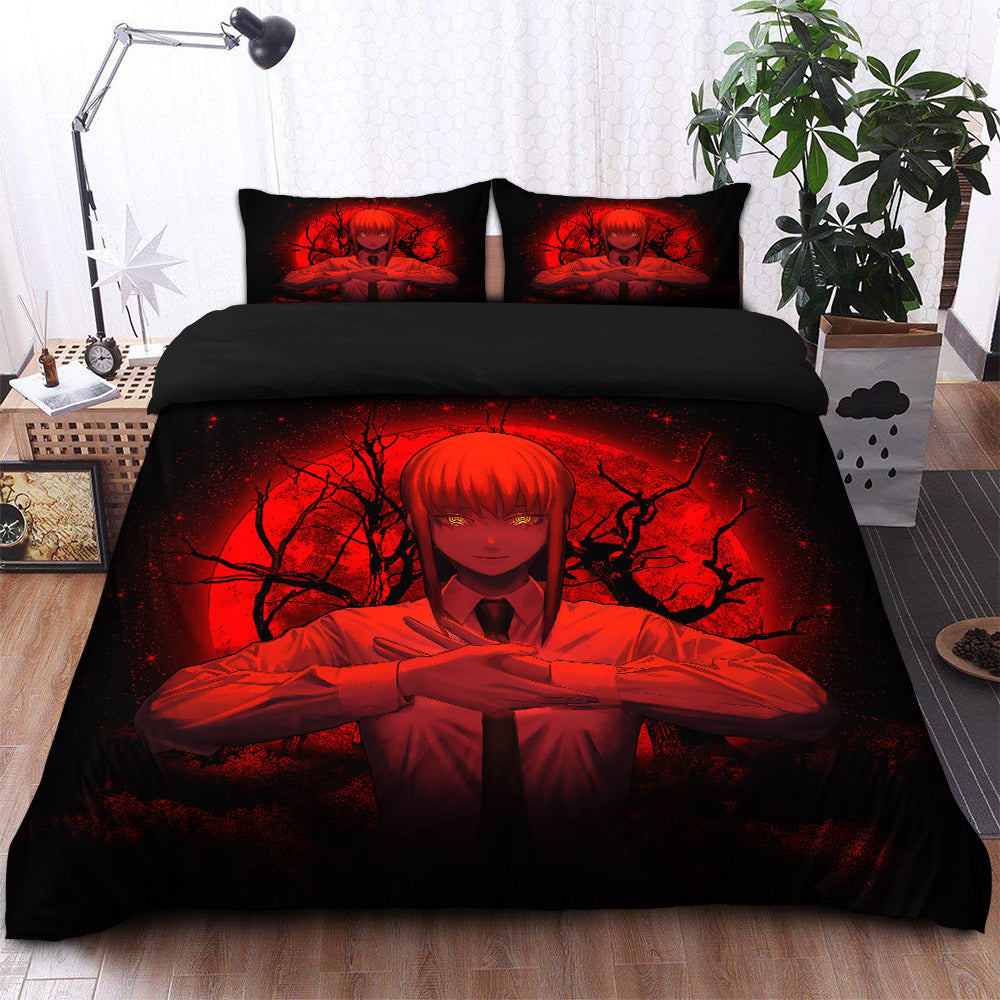 Makima Chainsaw Man Anime Moonlight Bedding Set