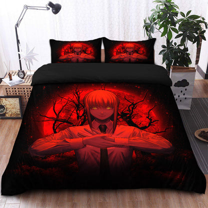 Makima Chainsaw Man Anime Moonlight Bedding Set