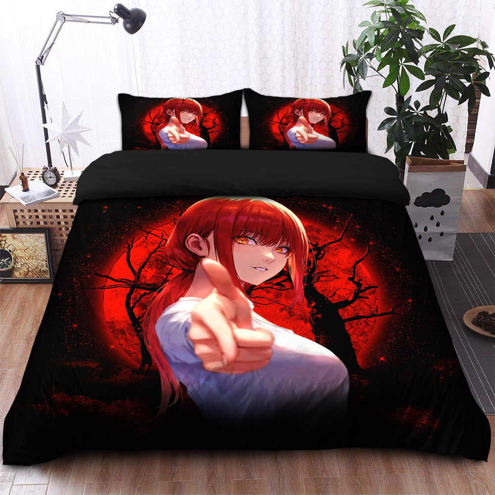 Makima Chainsaw Man 2 Moonlight Bedding Set