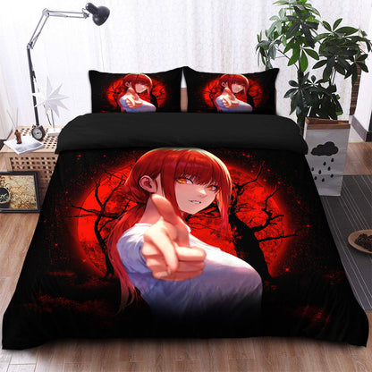 Makima Chainsaw Man 2 Moonlight Bedding Set