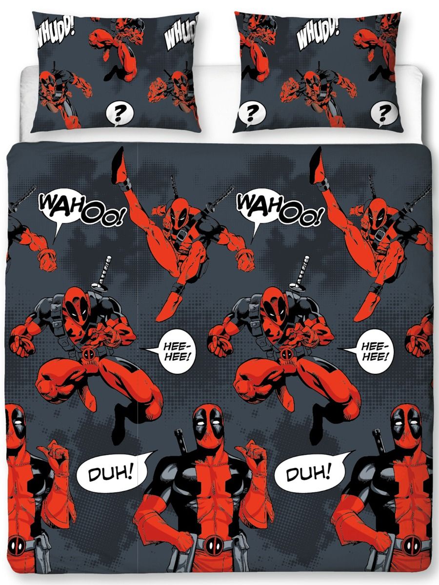 DP Bedding Set MV DP Wahoo Hehe Duh Pattern Duvet Covers Red Black Unique Gift