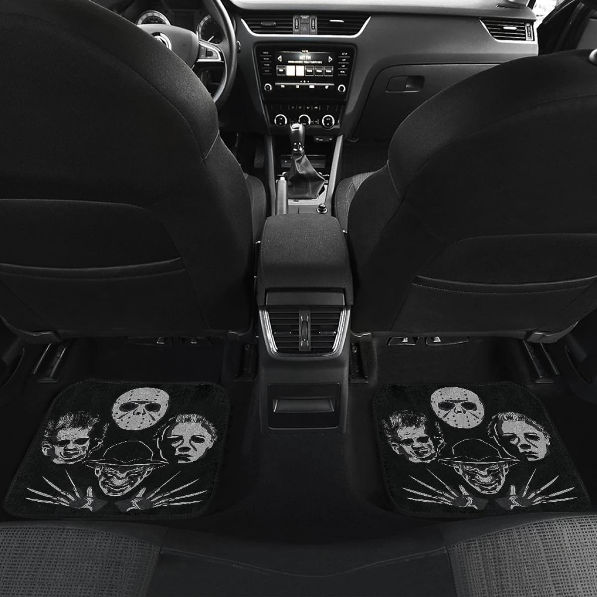 Horror Car Floor Mats Michael Myers Jason Voorhees Freddy Krueger Leatherface Horror Car Floor Mats