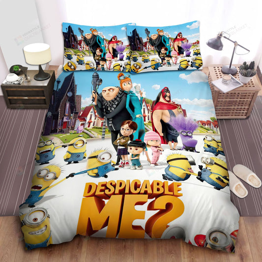 Minions Bedding Set Despicable Me 2 All Characters Duvet Covers Colorful Unique Gift