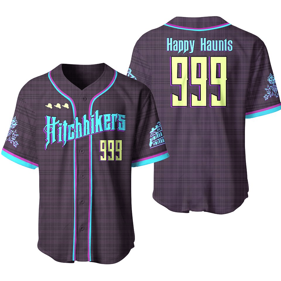 Haunted Mansion Baseball Jersey Hitchhikers 999 Haunted Mansion Jersey Shirt Colorful Unisex Adult