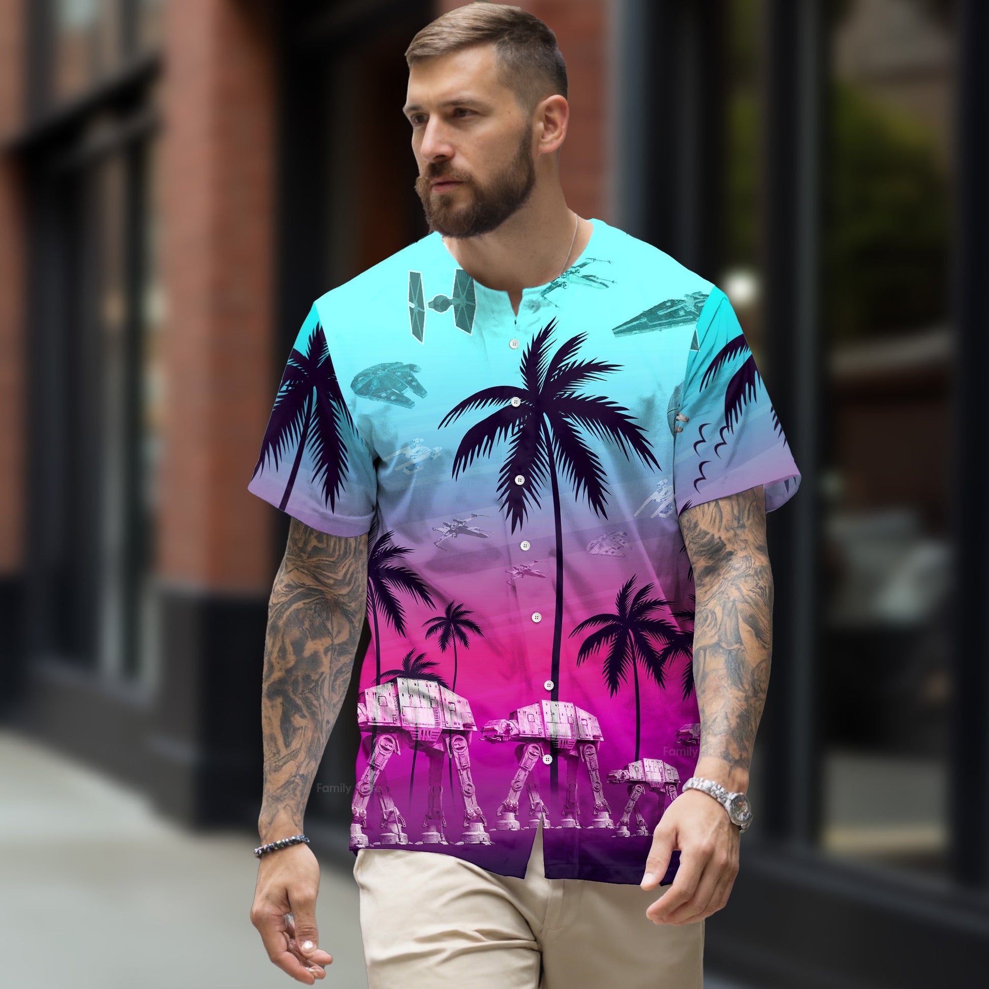 Starwars Summer Beaches - Baseball Jersey - Christant Gift For Him - Family Store