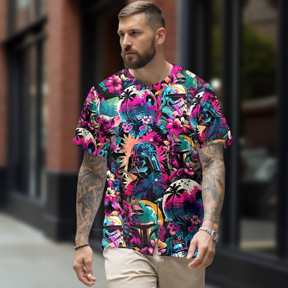 Special Starwars Synthwave 02 - Baseball Jersey - Christant Gift For Him - Family Store