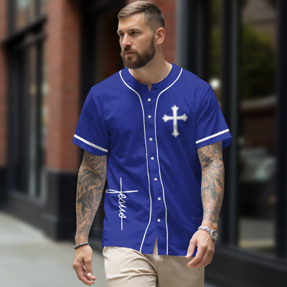 Don't be afraid - Baseball Jersey - Christant Gift For Him for God, Jesus, Christian