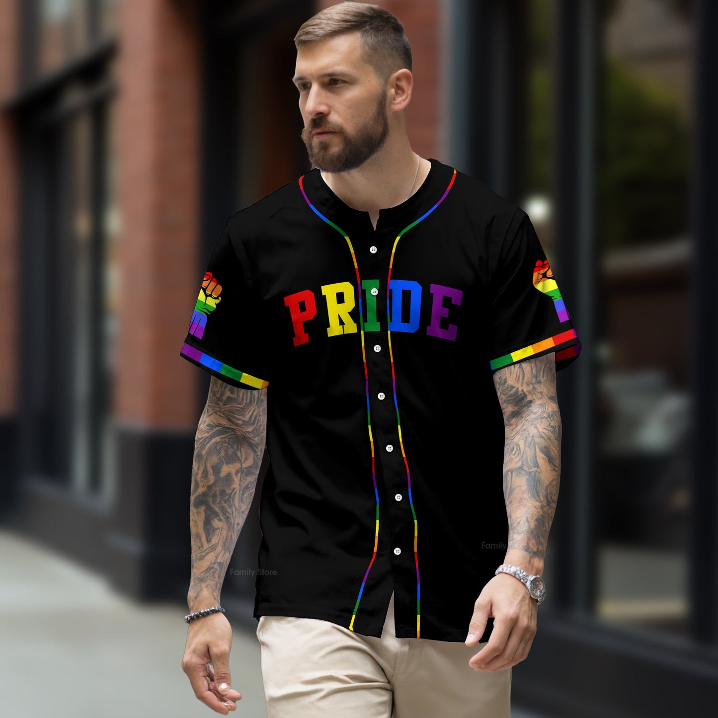 LGBT Love Is Love Baseball Tee Jersey Shirt