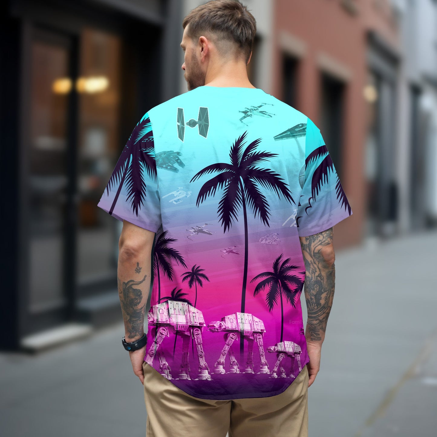 Starwars Summer Beaches - Baseball Jersey - Christant Gift For Him - Family Store