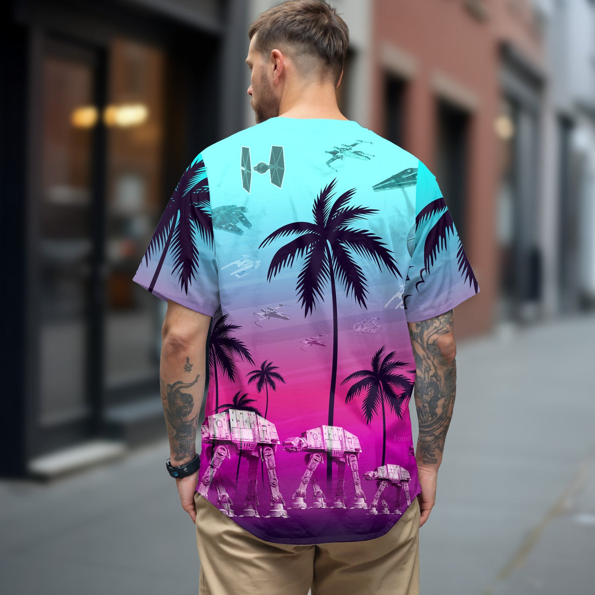 Starwars Summer Beaches - Baseball Jersey - Christant Gift For Him - Family Store