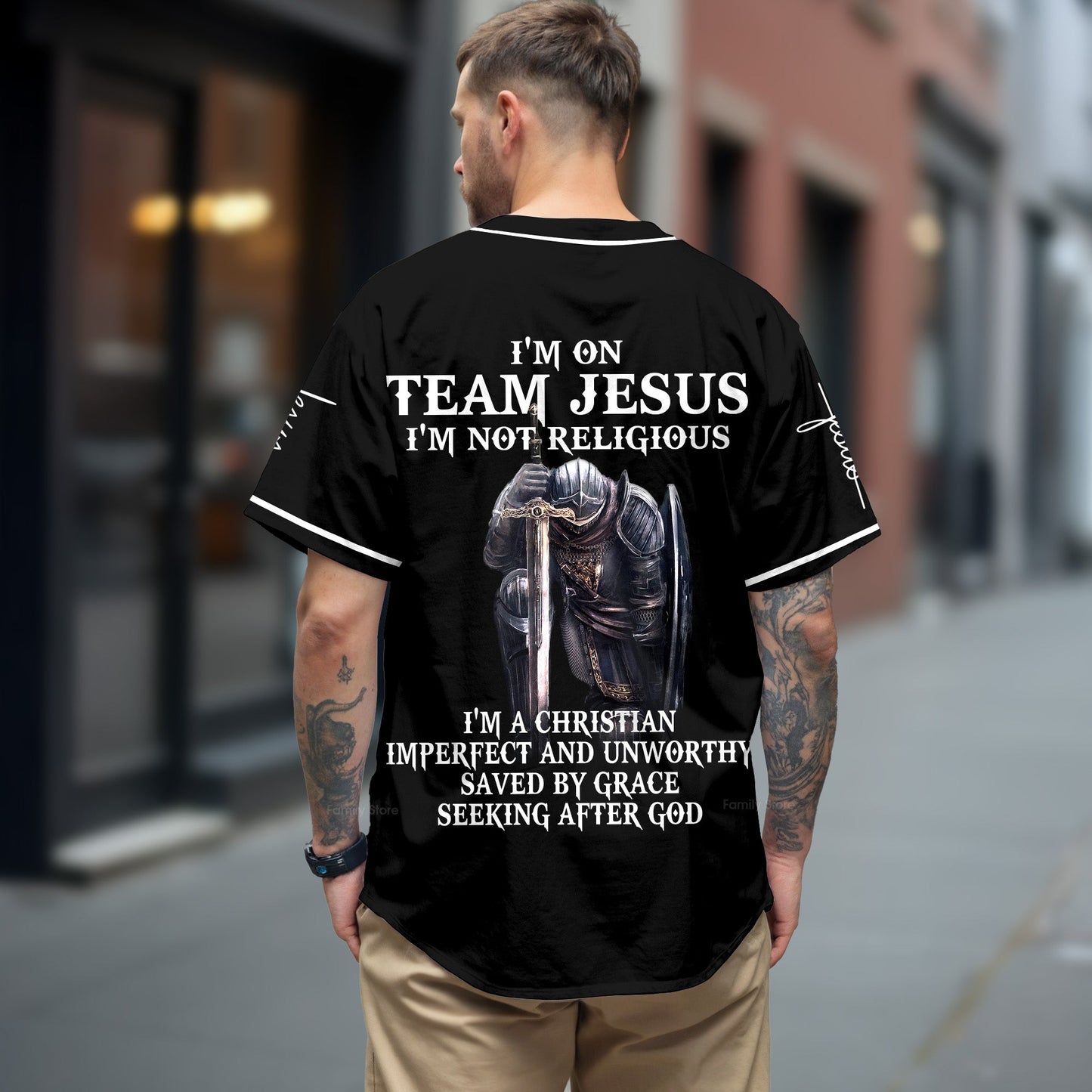 I'm On Team Jesus Baseball Tee Jersey Shirts 3D Printed - PN303010Td