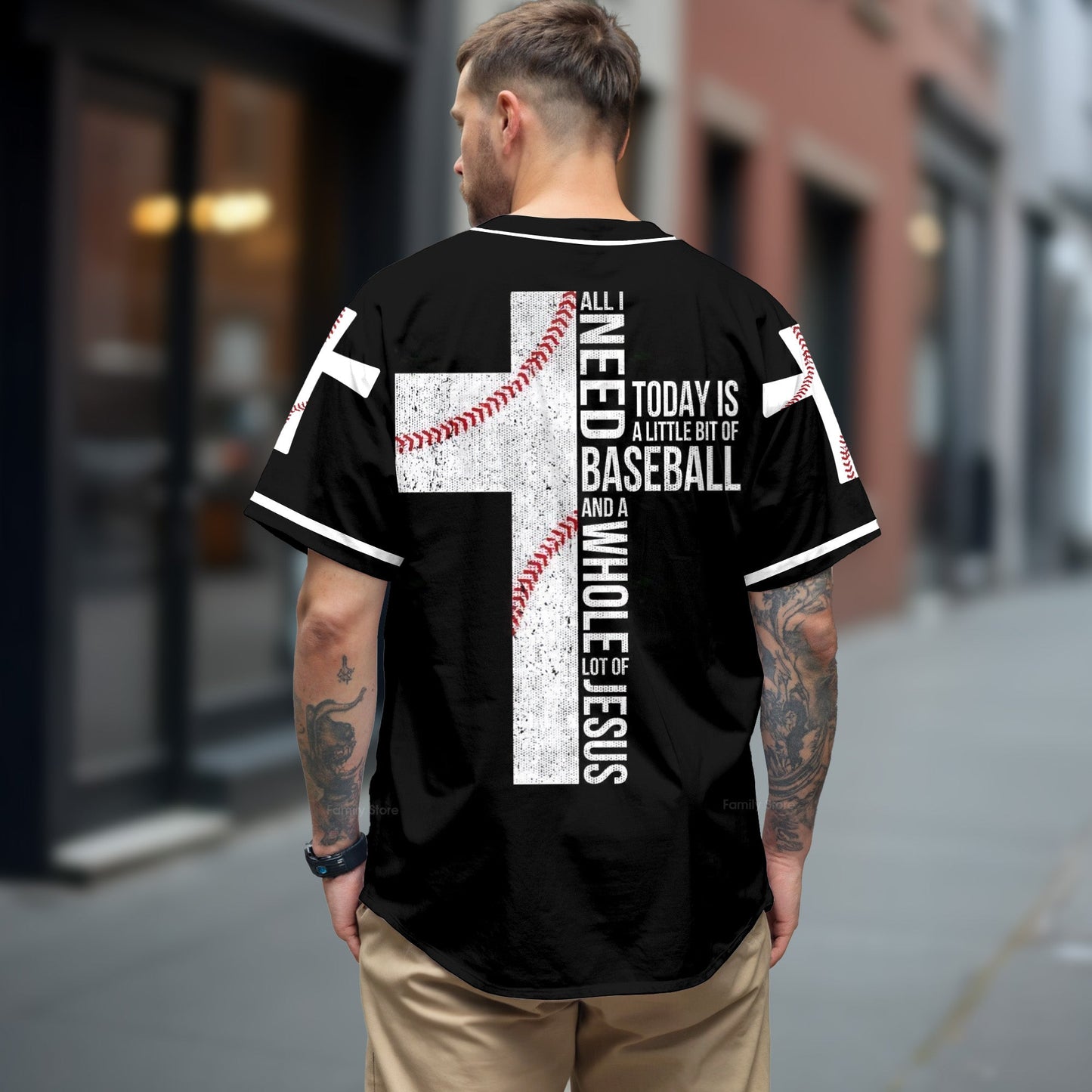 Jesus - All I Need Today Is A Whole Lot Of Jesus Baseball Tee