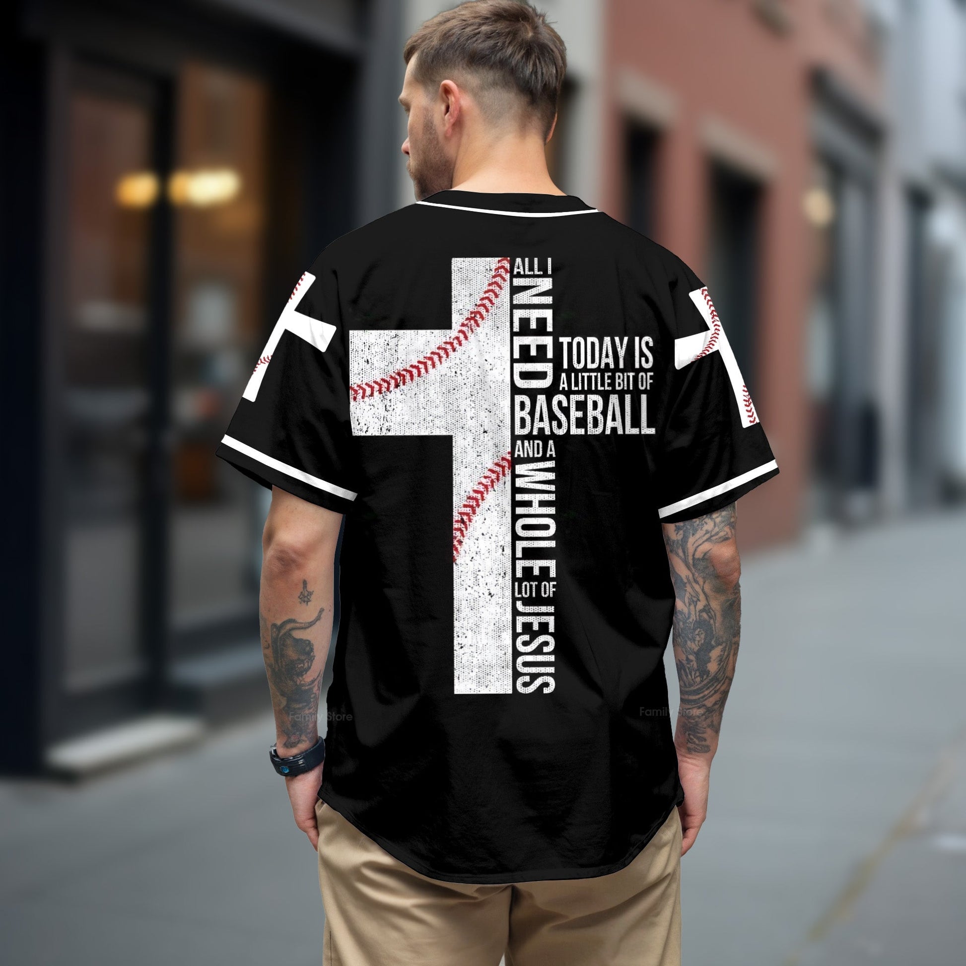 Jesus - All I Need Today Is A Whole Lot Of Jesus Baseball Tee