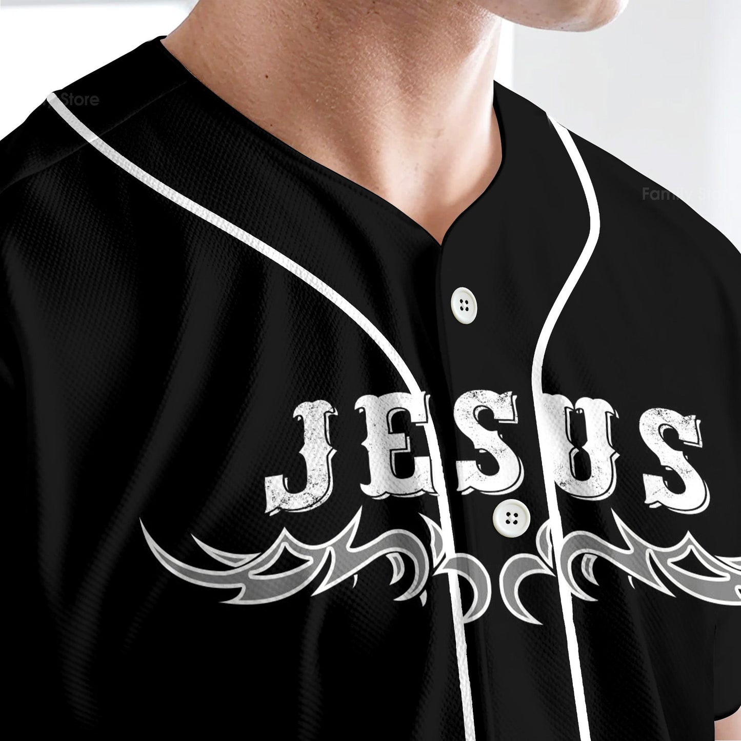 I Ride With Jesus Christian Biker - Baseball Jersey - Christant Gift For Him