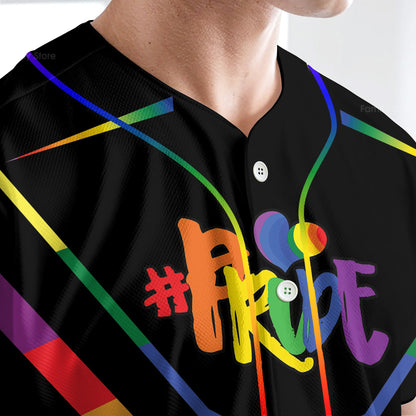Don't Be Afraid To Show Your True Colours - Baseball Jersey - Christant Gift For Him LGBT Pride