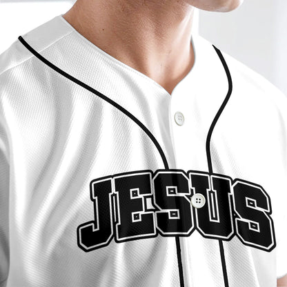 He has my back -Baseball Jersey - Christant Gift For Him for God, Jesus, Christian
