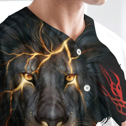 Jesus Lion Way Maker Miracle Worker Baseball Tee Jersey Shirt Printed 3D - PN303116Td