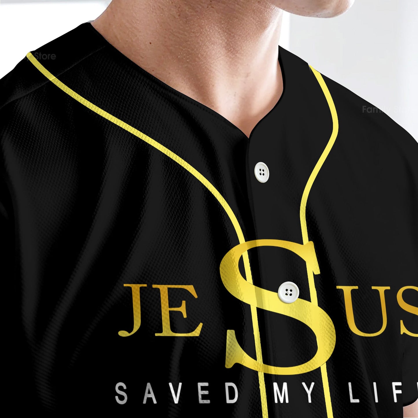 Lion Jesus saves my life Jesus is my everything Baseball Tee Jersey Shirt Printed 3D