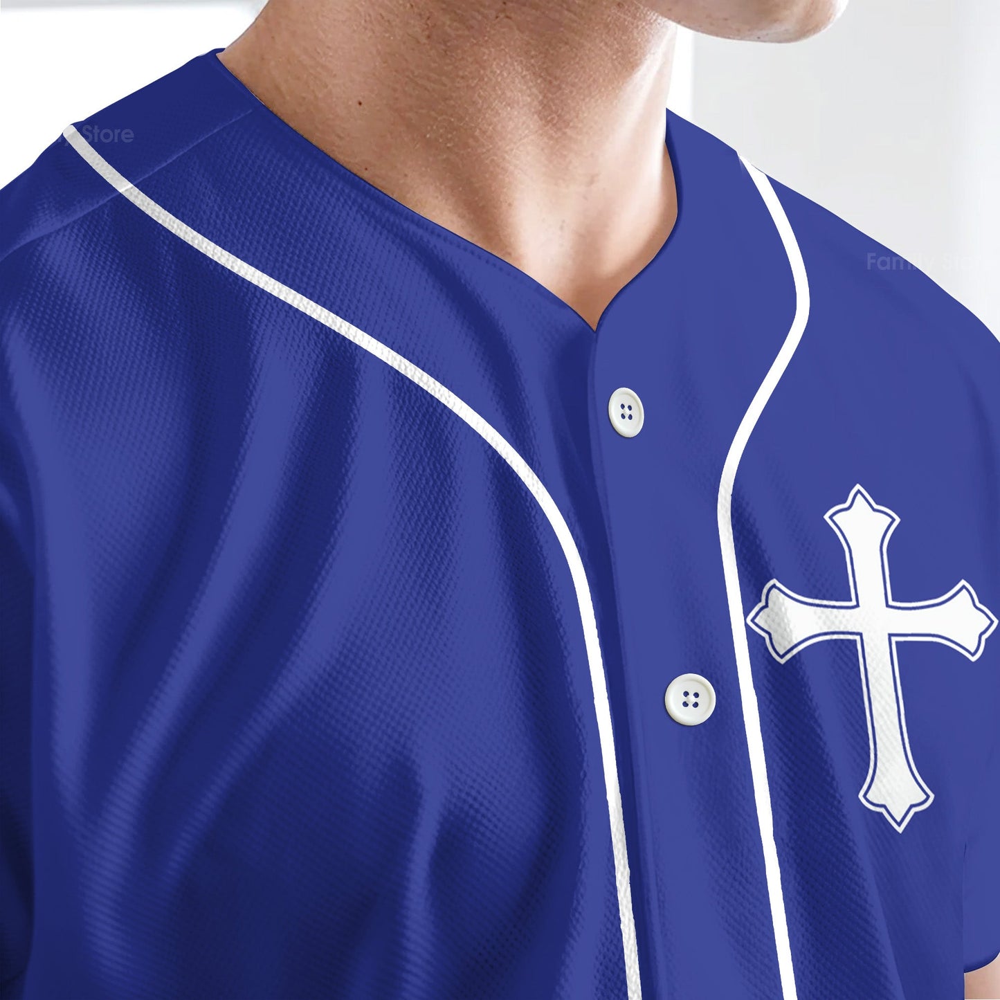 Don't be afraid - Baseball Jersey - Christant Gift For Him for God, Jesus, Christian