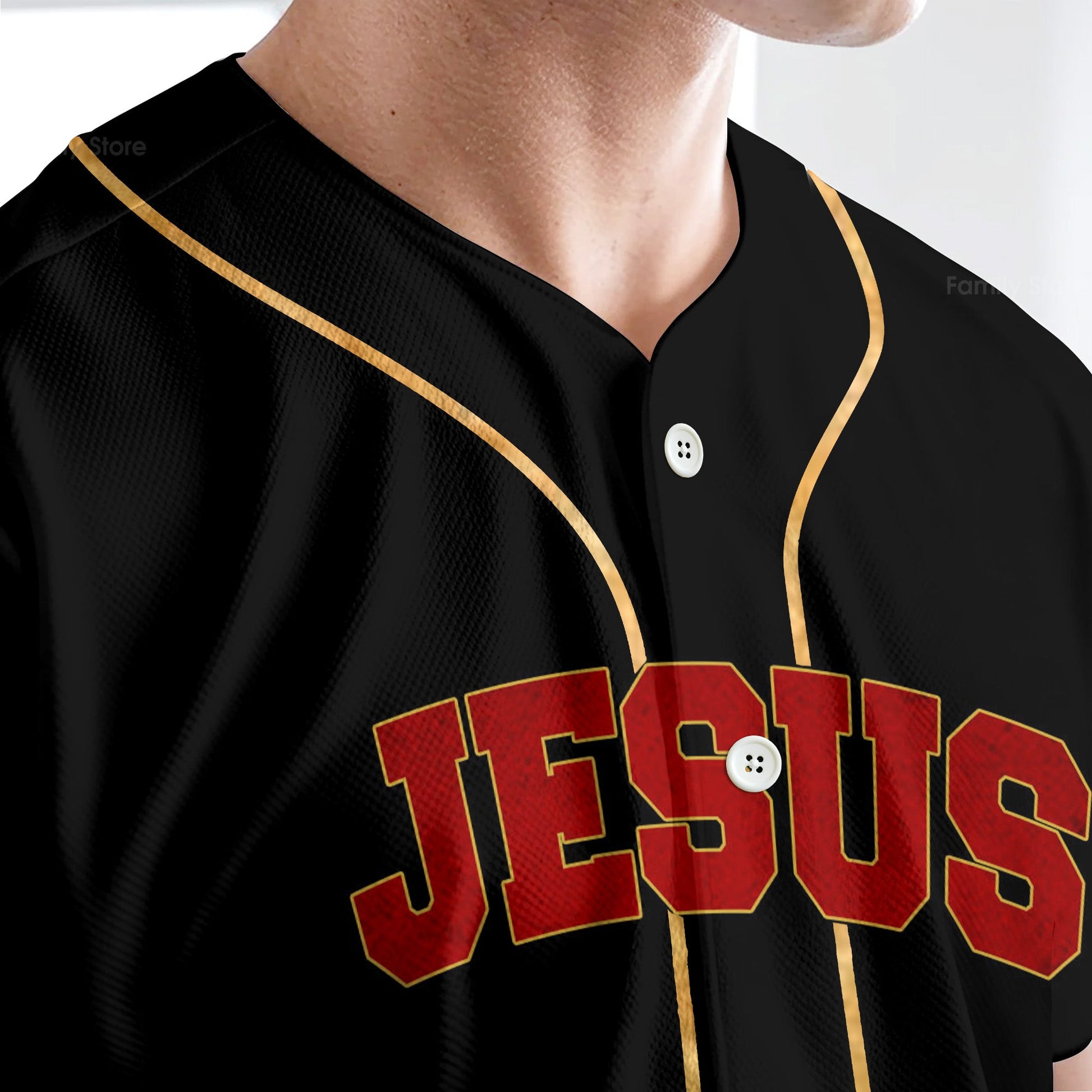 Jesus Baseball Tee Jersey Shirt