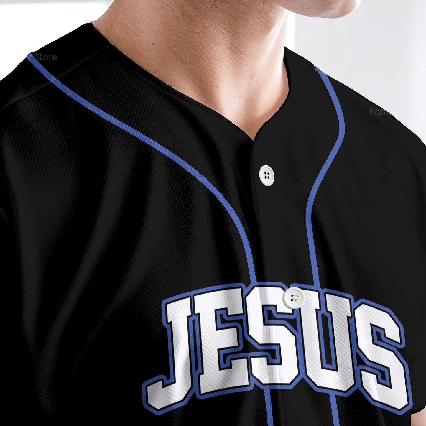Jesus Lion on The Light - Baseball Tee for God Lover