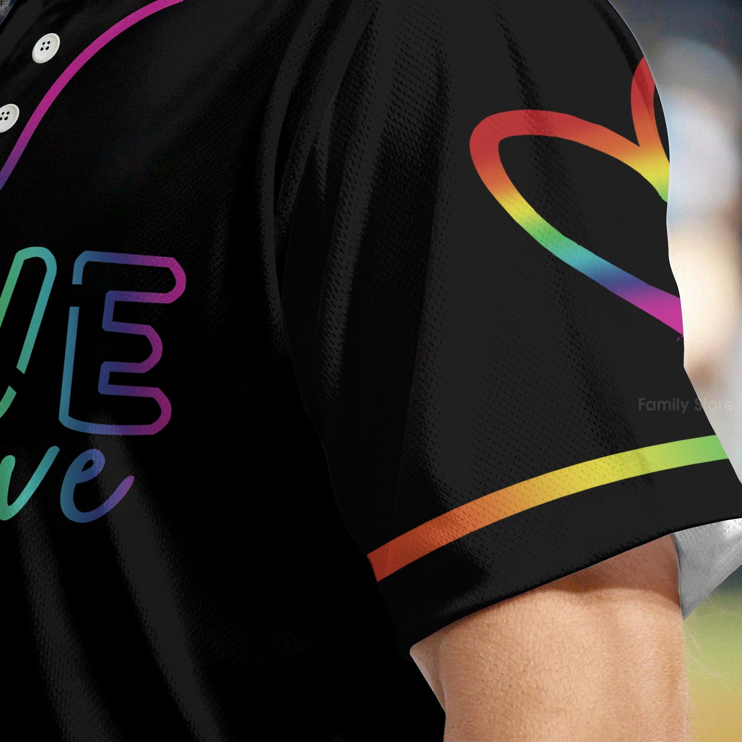 LGBT - Love is love Baseball Tee Jersey Shirt QT206278Td