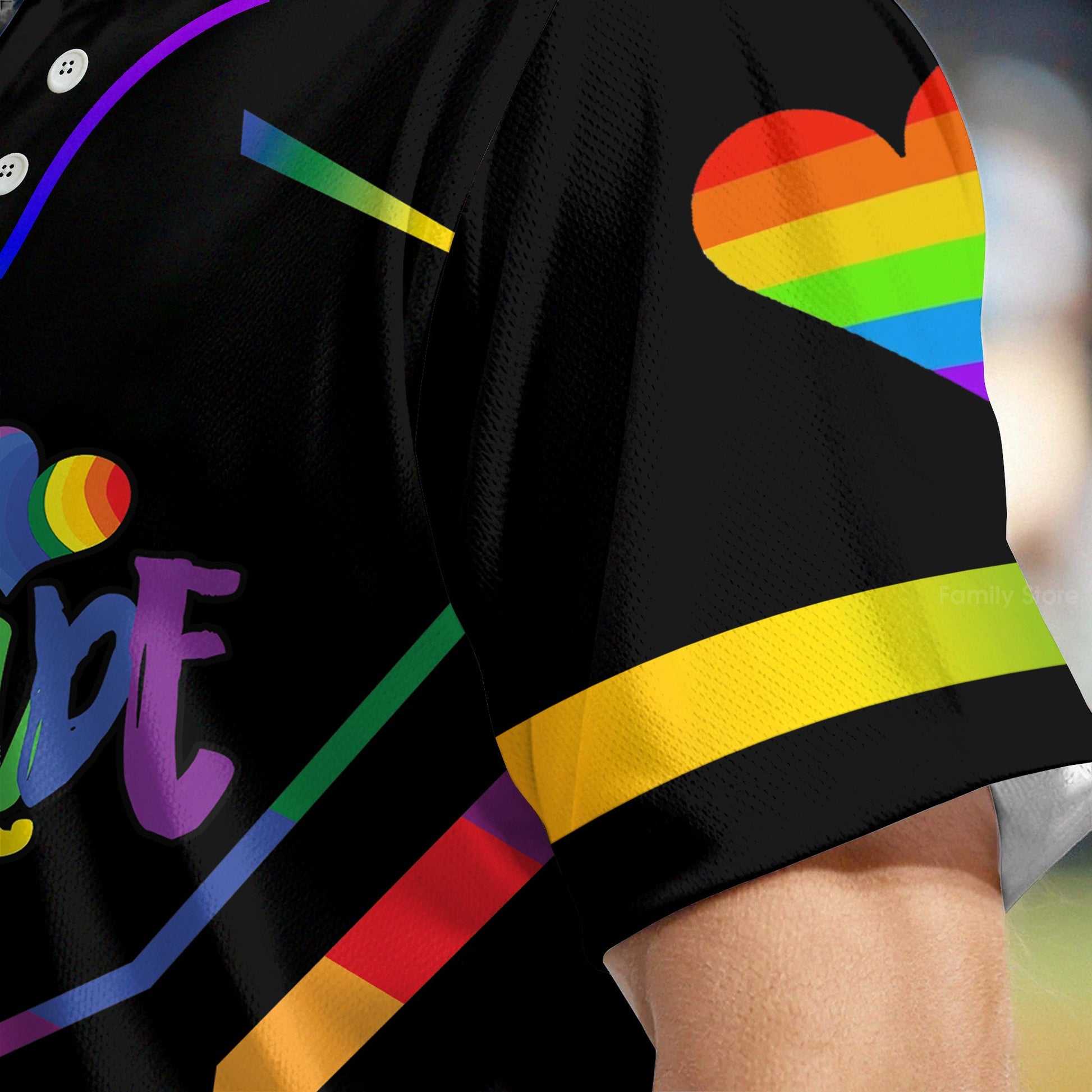 Don't Be Afraid To Show Your True Colours - Baseball Jersey - Christant Gift For Him LGBT Pride