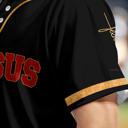Jesus Baseball Tee Jersey Shirt