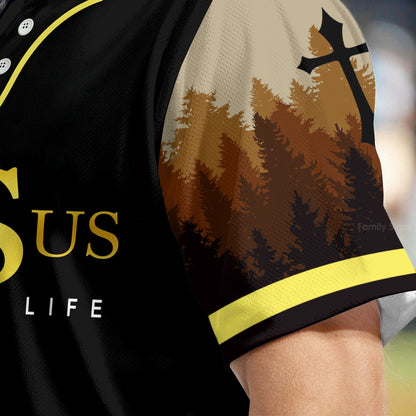 Lion Jesus saves my life Jesus is my everything Baseball Tee Jersey Shirt Printed 3D