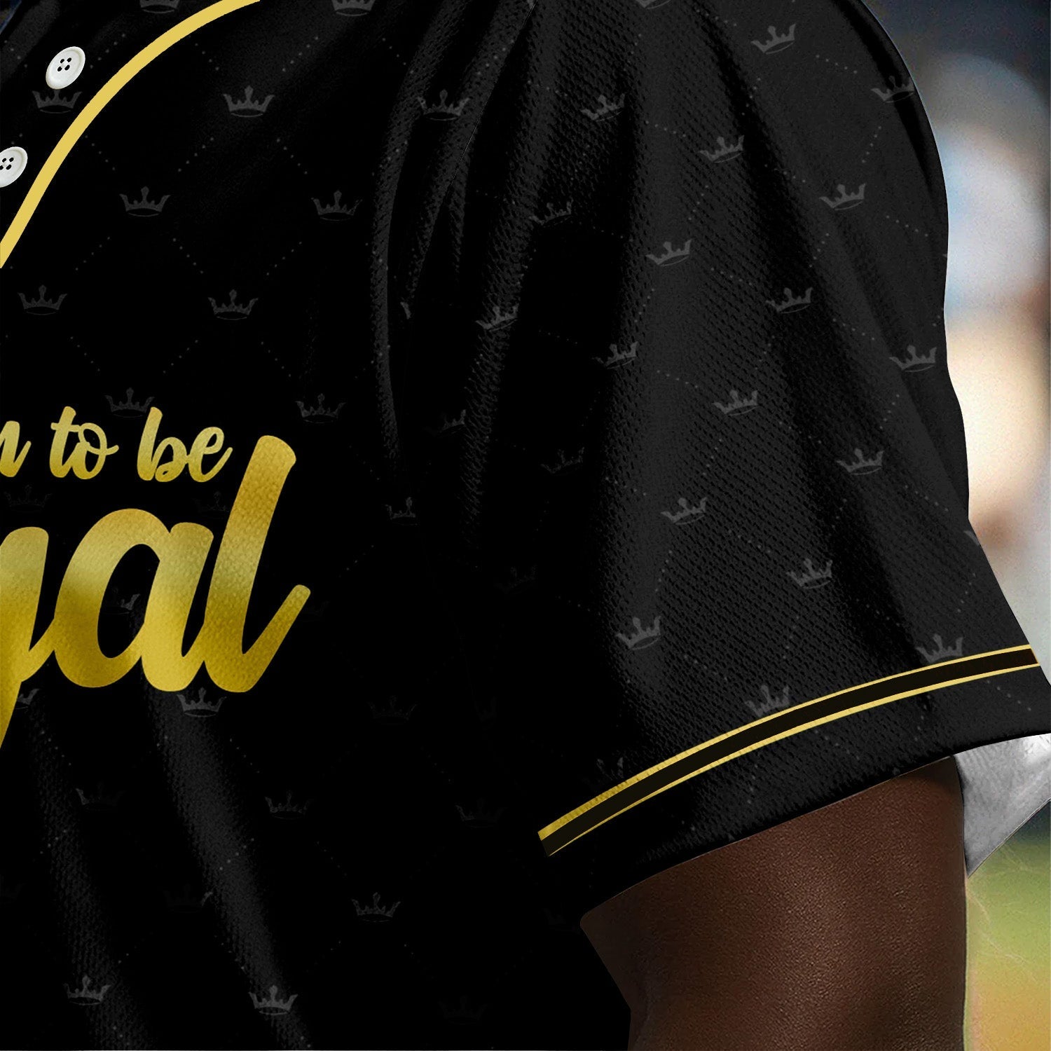 Strong Powerful Confident King Blessed Unique - African American Baseball Jersey - Gift for Black Dad, Grandpa, Husband