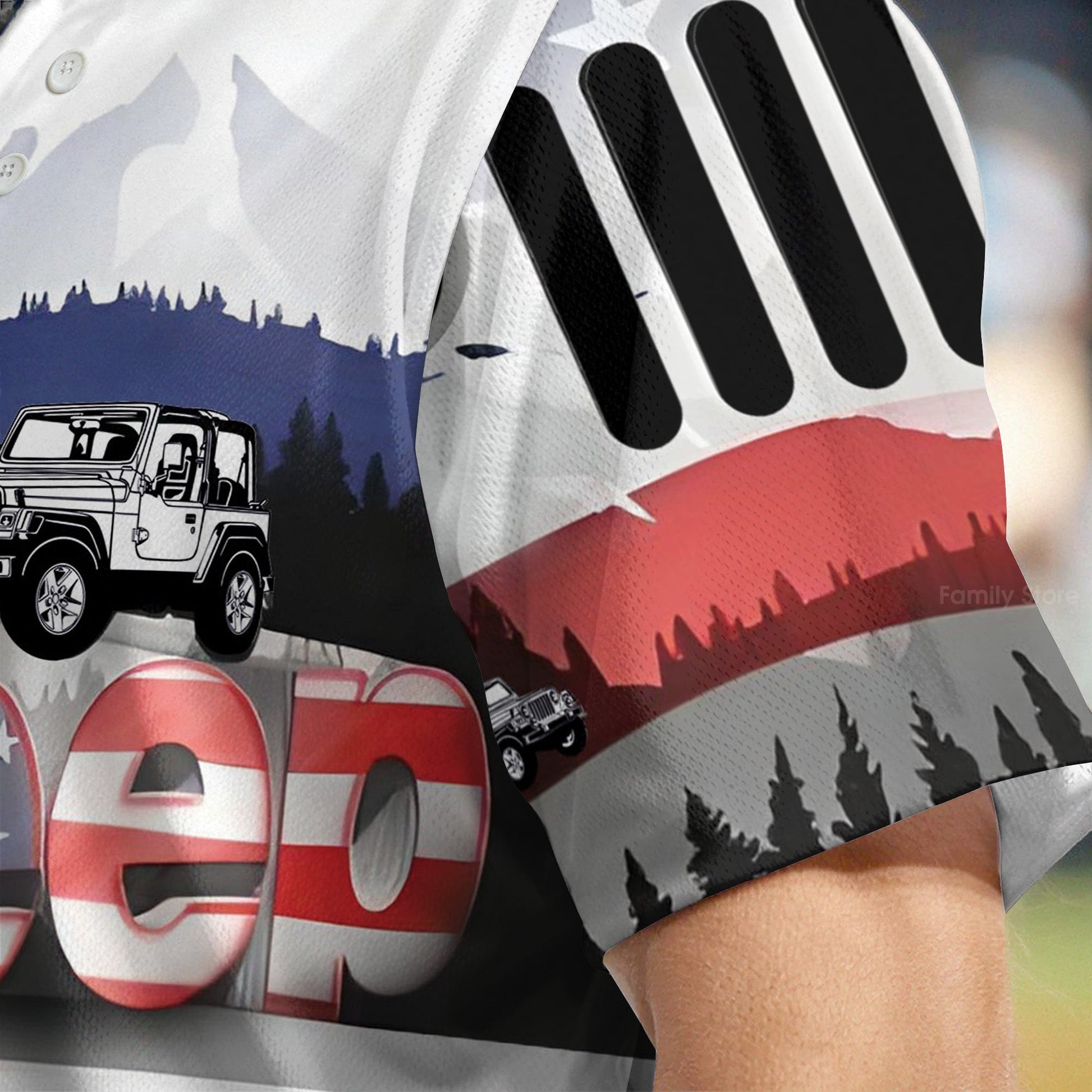 Jeep American Jeep Lover - Baseball Jersey - Christant Gift For Him