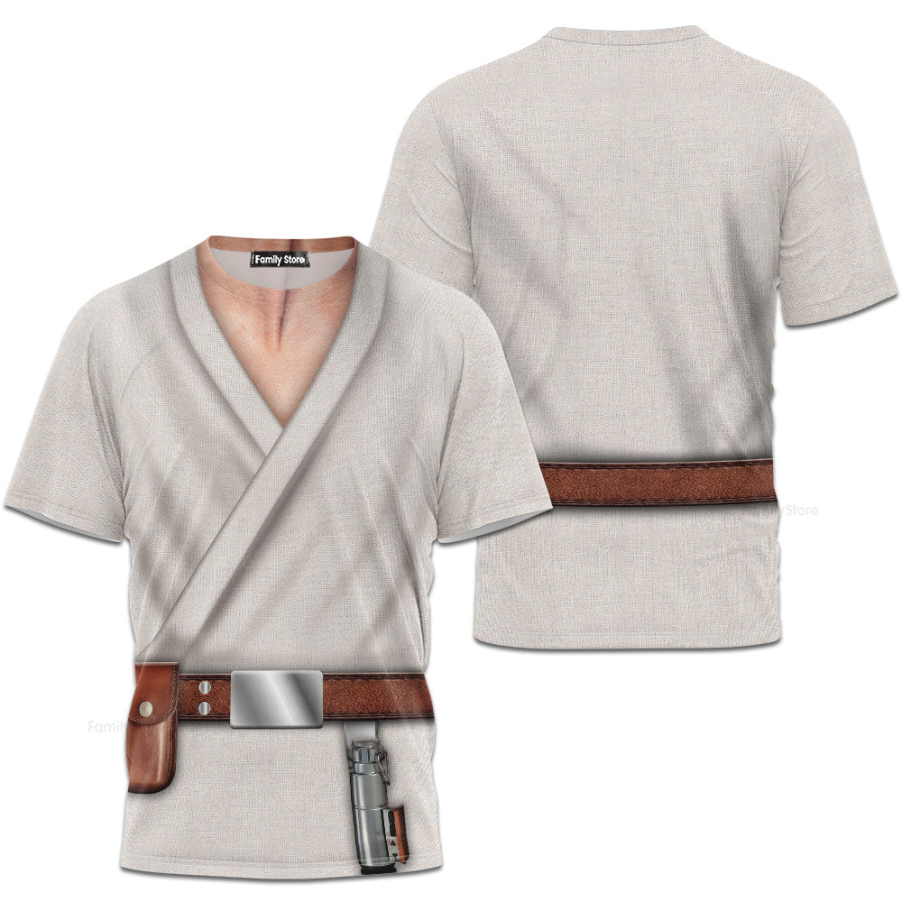 Stwa Jedi Luke SW Costume - 3D TShirt For Men And Women