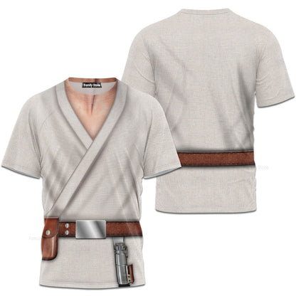 Stwa Jedi Luke SW Costume - 3D TShirt For Men And Women