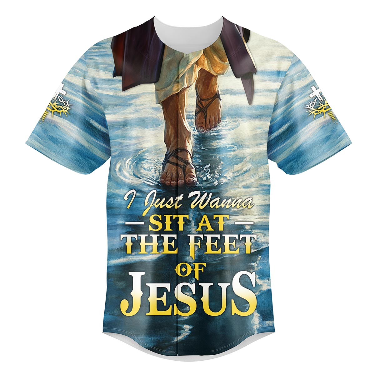 I Just Wanna Sit At The Feet Of Jesus Baseball Jersey Bundle