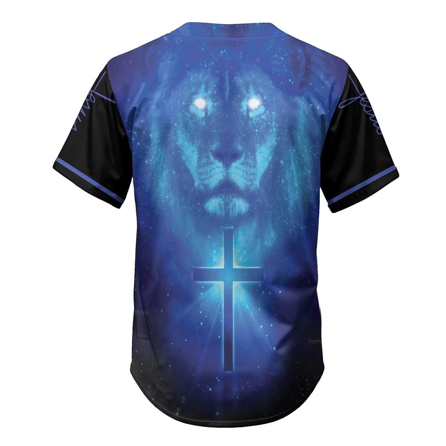 Jesus Lion on The Light - Baseball Tee for God Lover