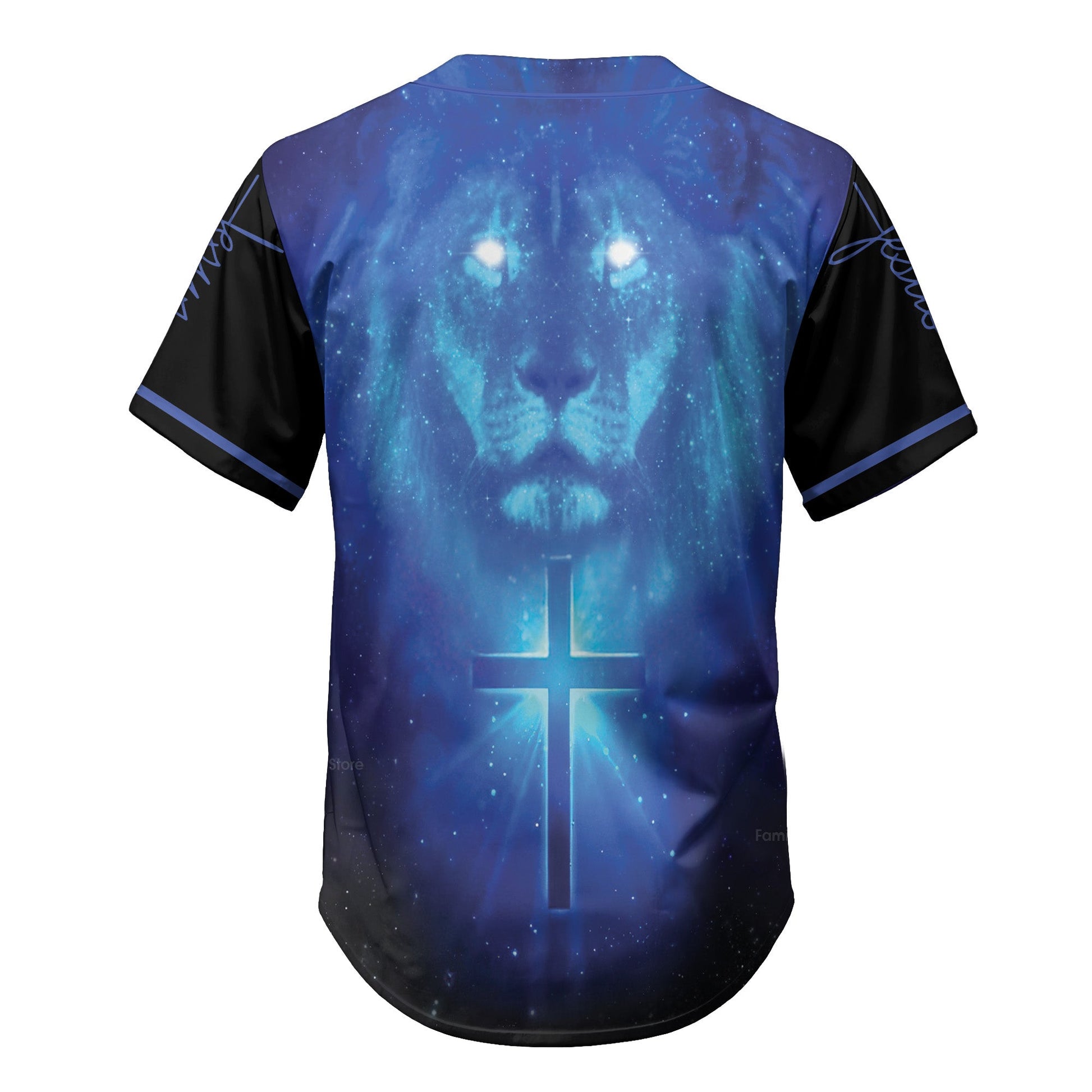 Jesus Lion on The Light - Baseball Tee for God Lover